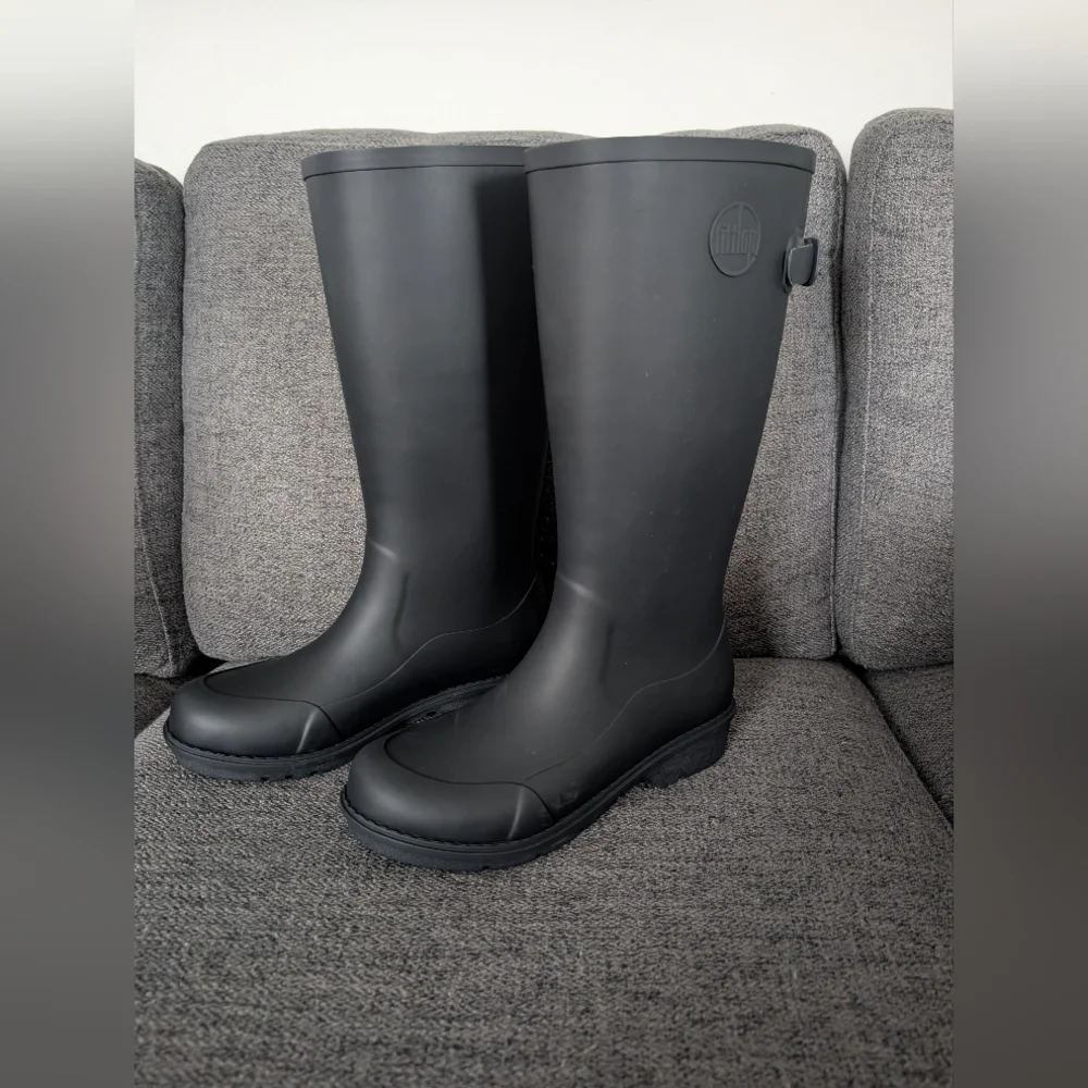 Fitflop Women's Tall Black Rain Boots